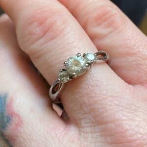 Vintage CZ And Sterling Ring!